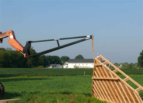 homemade skid steer truss boom|truss boom attachment for forklift.